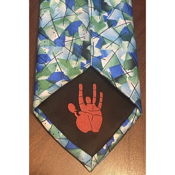 J. Garcia Like The Machine Collectors Edition Blue Green 100% Silk - Picture 2 of 9